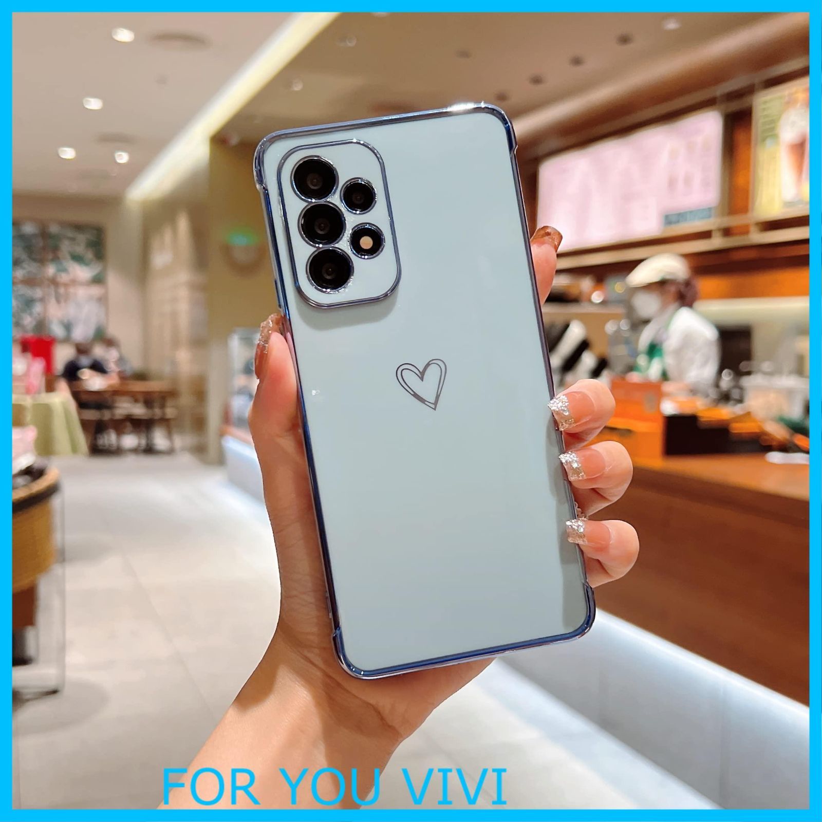 特価商品】ZTOFERA Samsung Galaxy A53 5G 用 ハートケース 柔軟な TPU