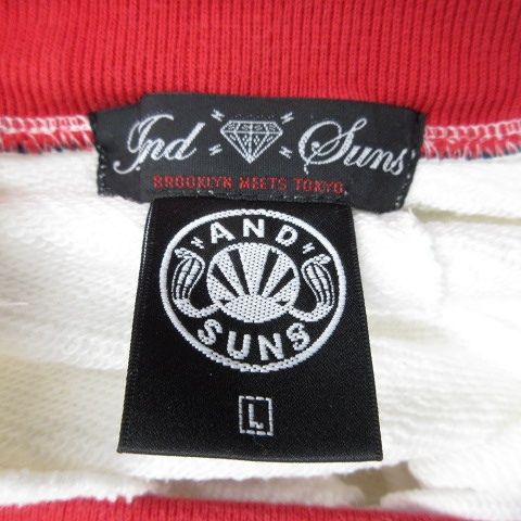 新品 ANDSUNS ビックロゴ アンドサンズ 白