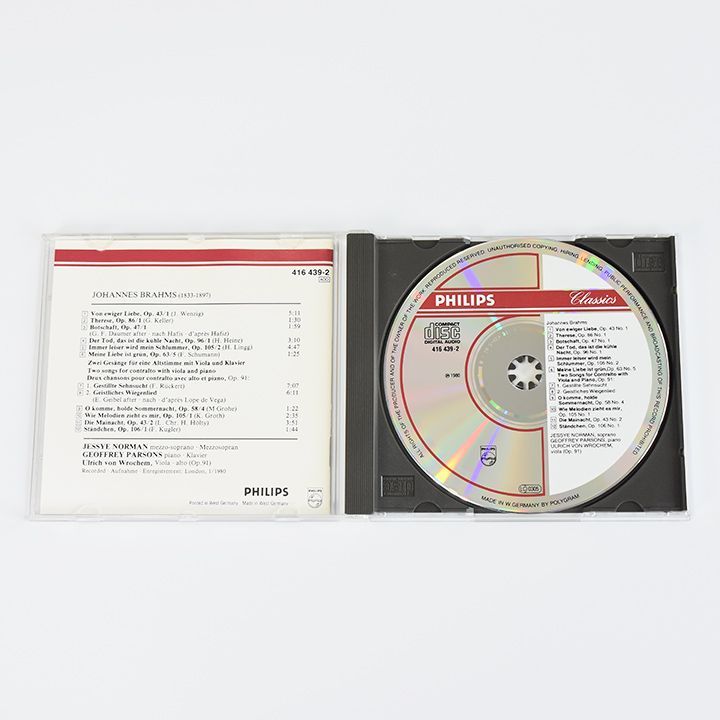 ブラームス 歌曲集 / ジェシー・ノーマン / 416 439-2 - メルカリ