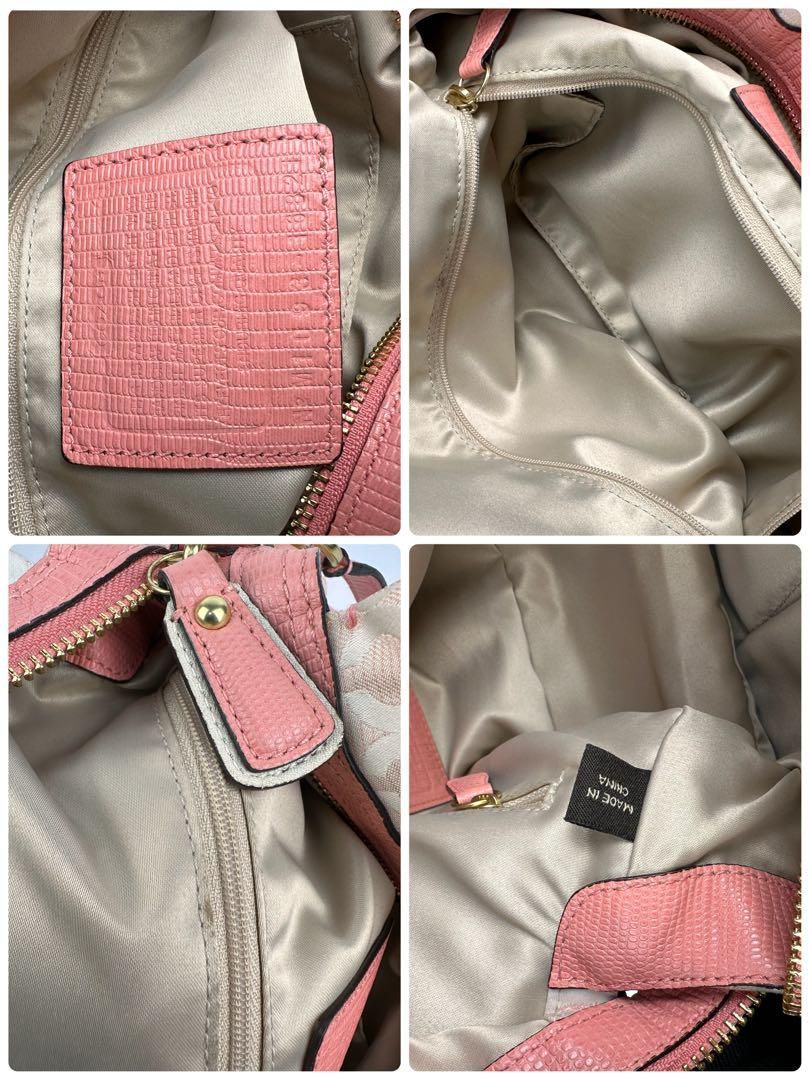 COACH トートバッグ ホワイト・ピンクのグラデーション COACH - 【新品】COACH トートバッグ ショルダーバッグ ピンク