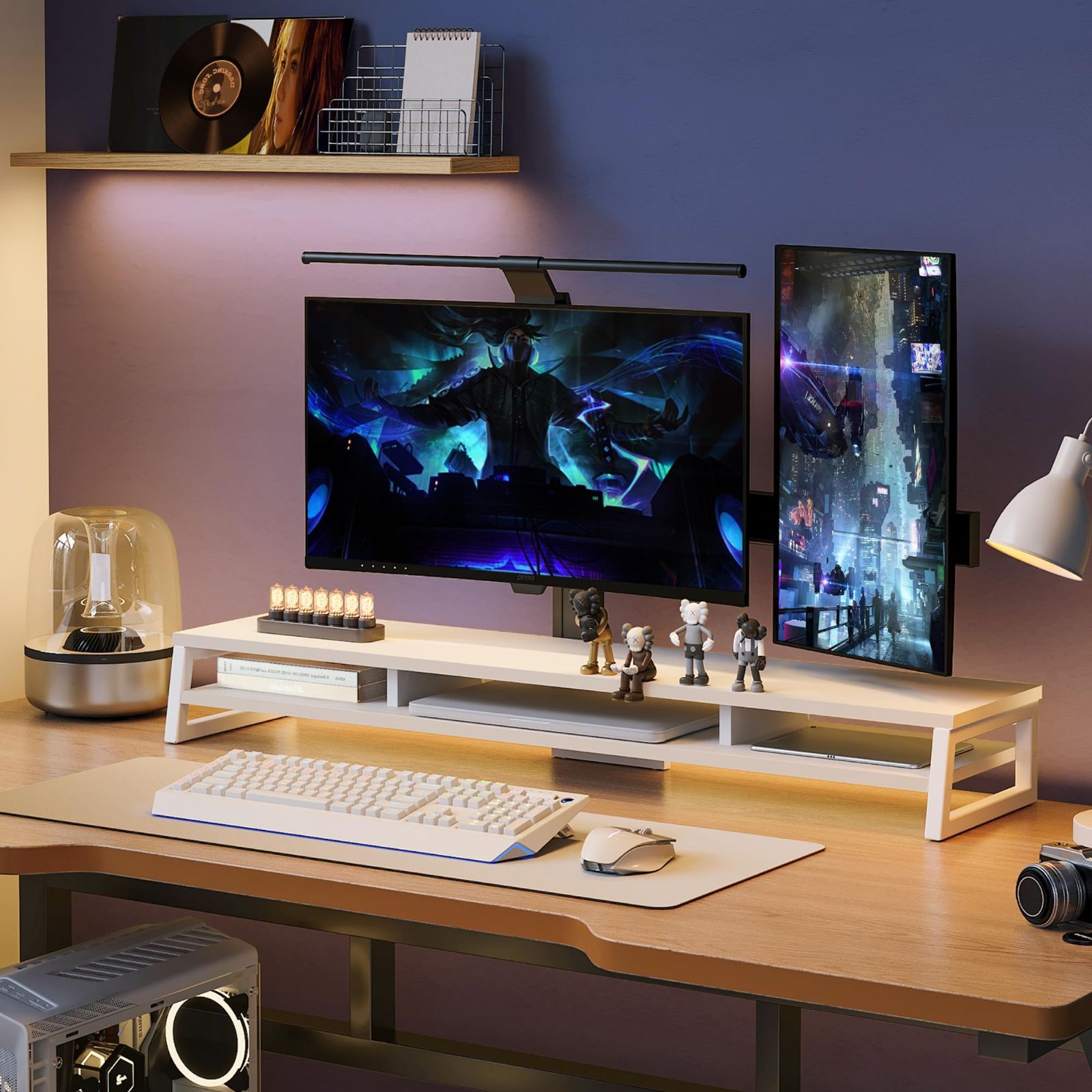 Amazon.co.jp: Fenge モニター台 卓上 机上台パソコン台 机上ラック