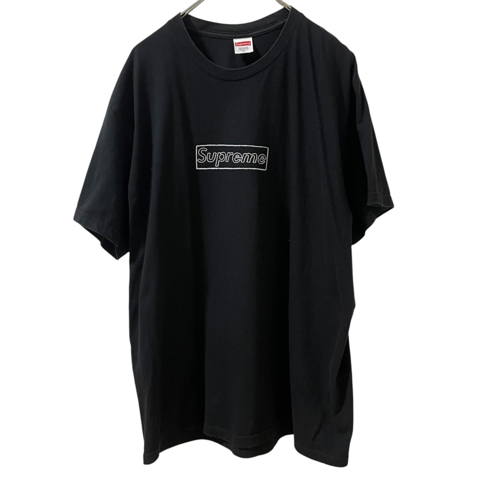 Supreme★kaws ロゴ Tシャツ★サイズL 2021 Supreme Kaws Chalk Box Logo Tee - メルカリ