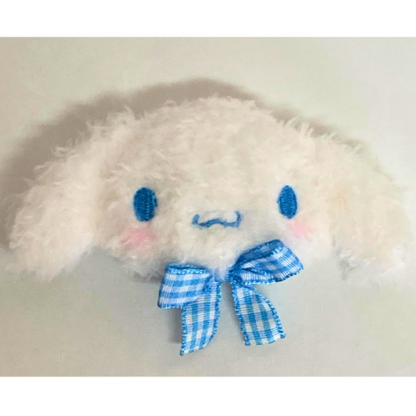 【新品】シナモロール　シナモン　 ヘアクリップ サンリオ フェイスヘアクリップ CINNAMOROLL フェイス型ヘアクリップ　ふわふわ