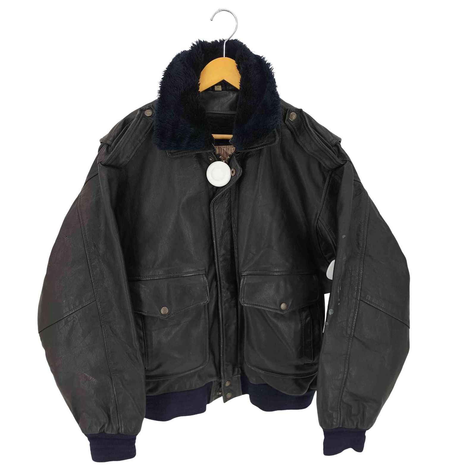ユーズドフルギ USED古着 {{EDDY BIKER}}G-1 裏ボアレザージャケット メンズ 表記無 