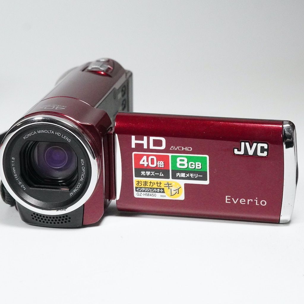 JVC Victor Everio GZ-HM460-R レッド 動作OK 返金保証 /2149 - メルカリ