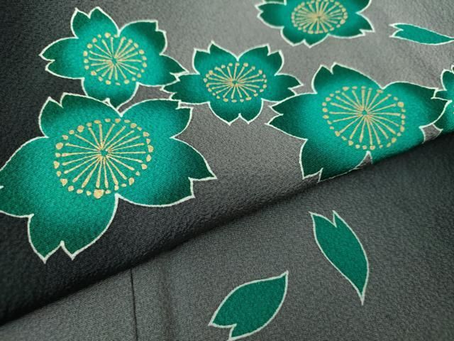 平和屋着物○訪問着 舞桜 暈し染め 正絹 逸品 DAAM3467ic