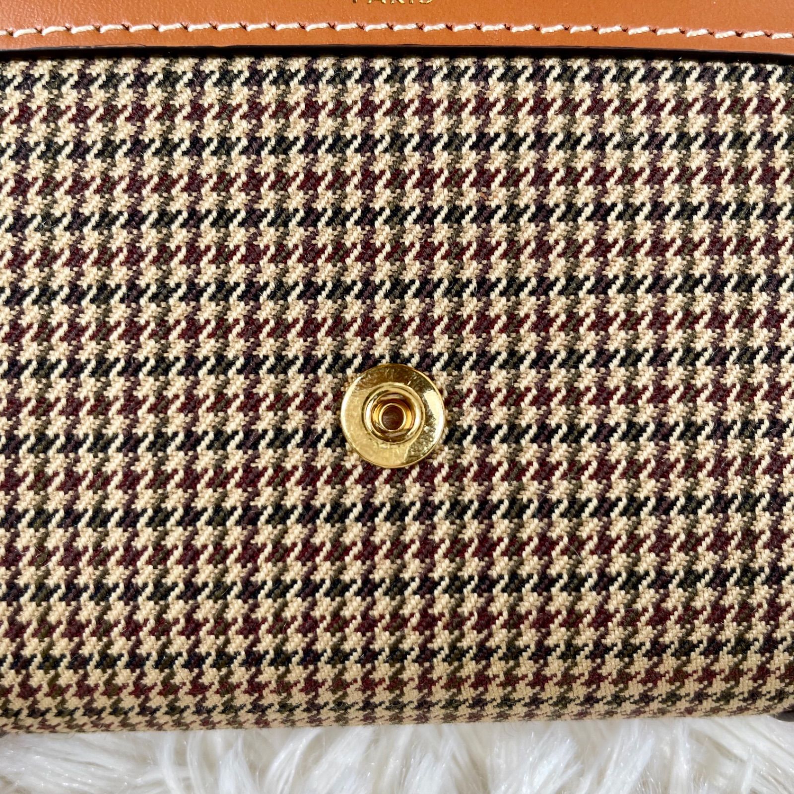 極美品】CELINE セリーヌ トリオンフ スモールフラップウォレット 三