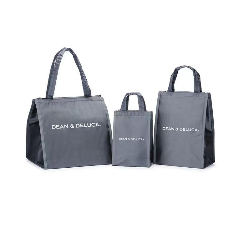 3セットDEAN＆DELUCA ディーン＆デルーカ バッグ クーラーバッグブ エコバッグ お買い物バッグ お弁当 ピクニック シンプル 保冷保温 人気 全3サイズ (S/M/L)