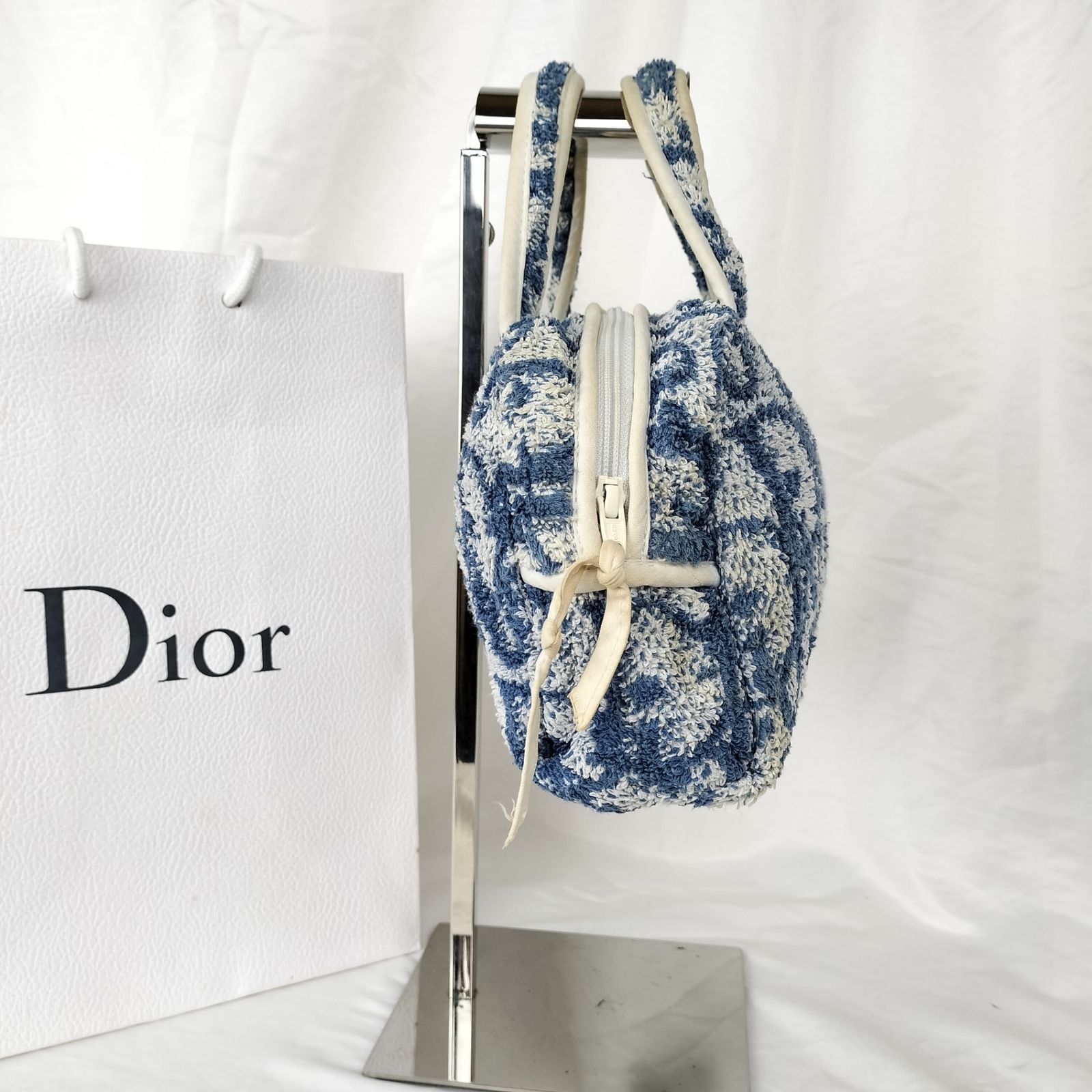 クリスチャンディオール　ハンドバッグ　パイル地　ミニバック Dior クリスチャン ディオール パイル地ポーチ バッグ の買取