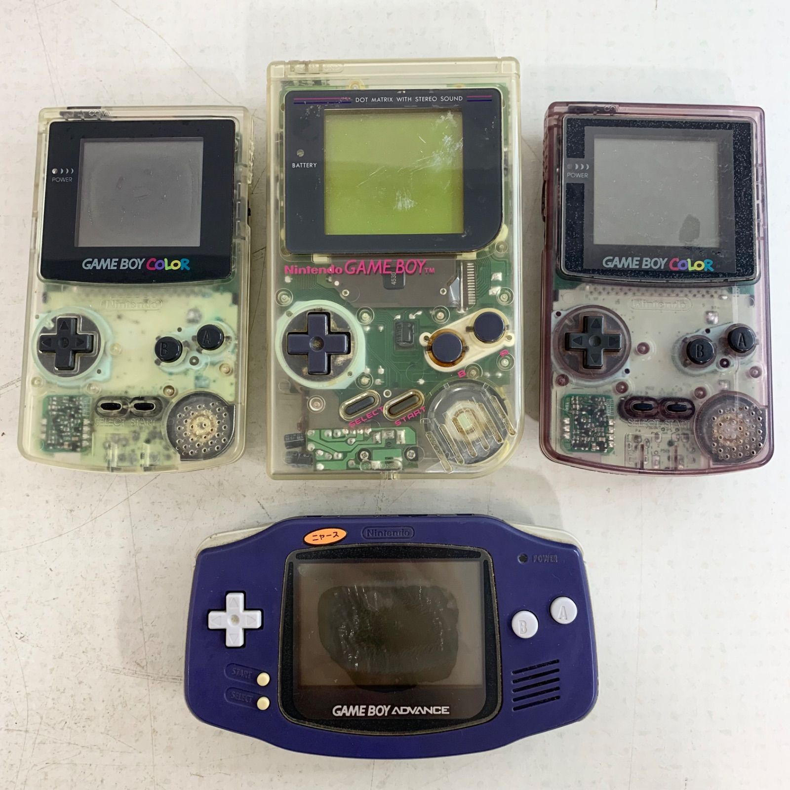 ゲーム ジャンク 【※※※】ゲームボーイカラー クリアパープル