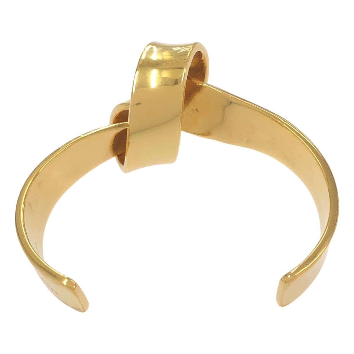 CELINE by Phoebe Philo セリーヌ フィービーファイロ Flat Bracelet Knot ノットフラットバングル ゴールド S