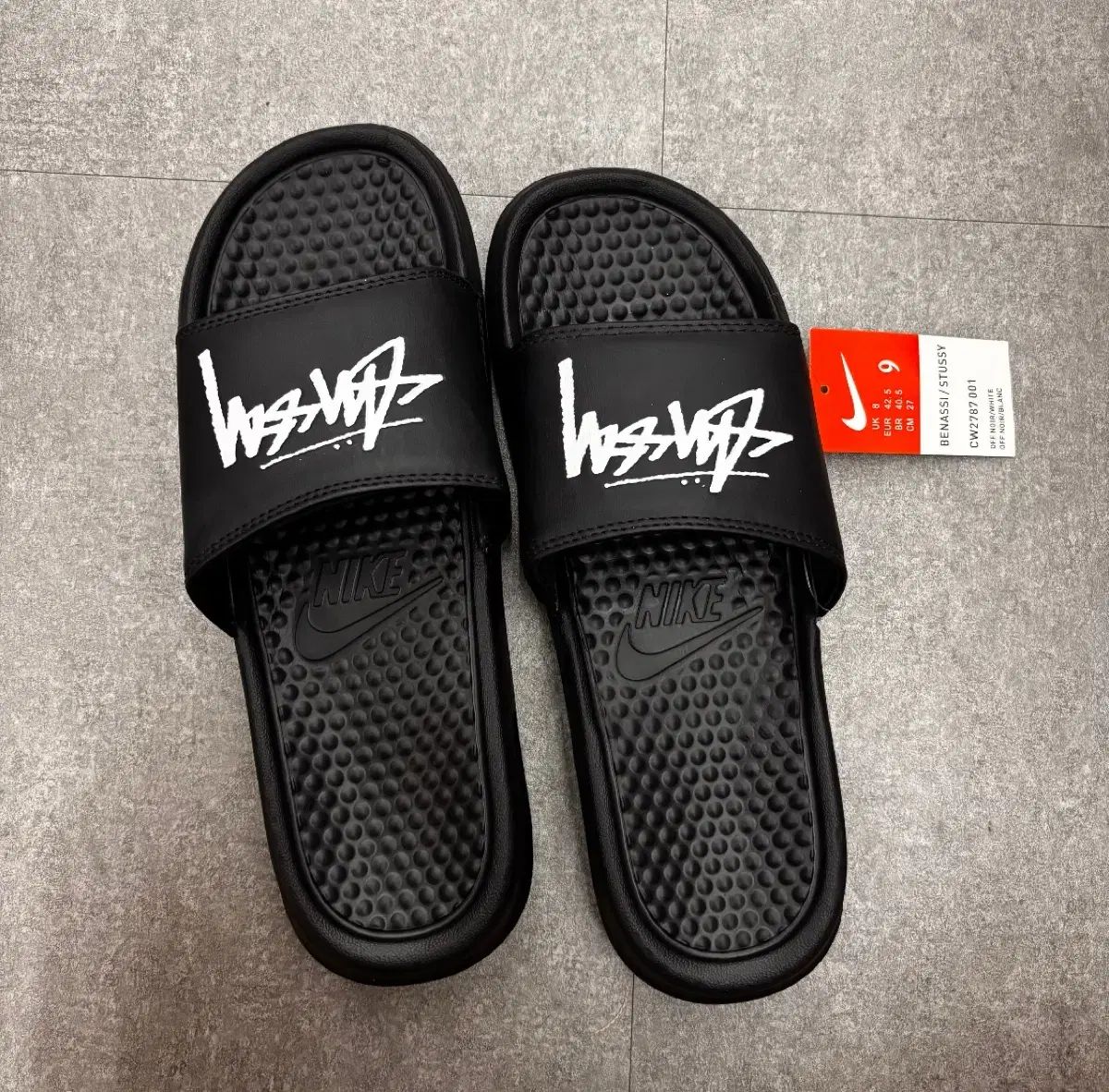 NIKE BENASSI STUSSY 28cm 黒 28cm stussy NIKE BENASSI US10