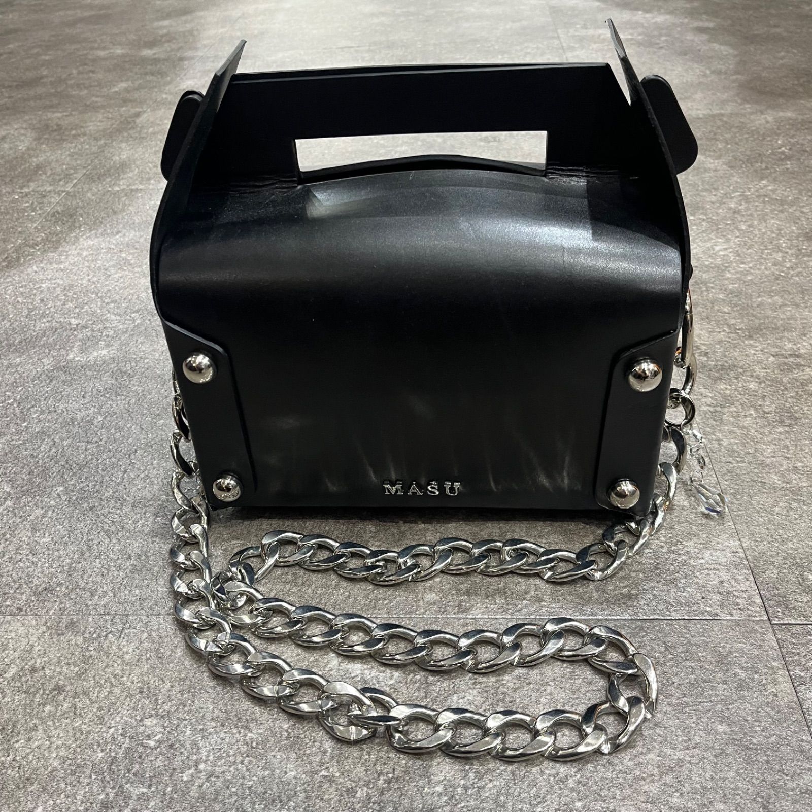 MASU 24AW Leather Cake Bag レザーケーキバッグ カバン 鞄 エム