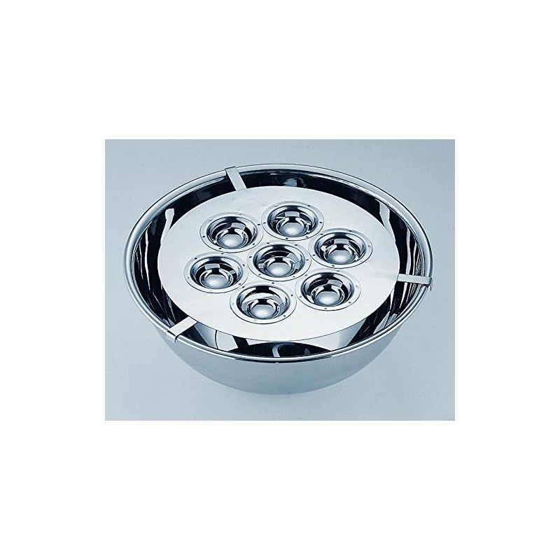 精進した 遠藤商事 業務用 黄味取り器 7連 18-8ステンレス BKM0701