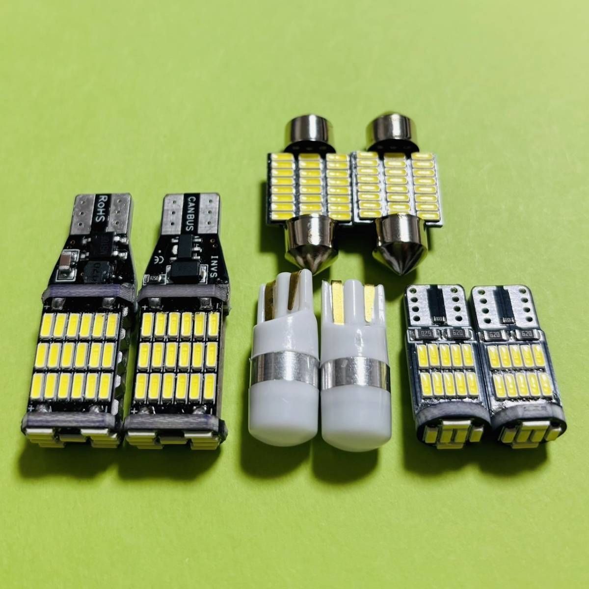 NKE165G カローラフィールダーハイブリッド 前期 鬼爆光！T10 LED ルームランプ バックランプ ナンバー灯 8個セット トヨタ 車検対応  パーツ - メルカリ