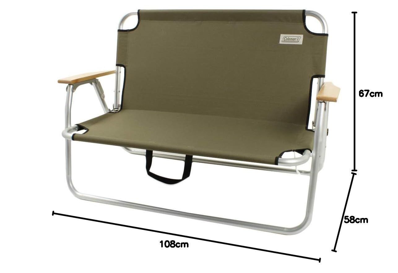 数量 Coleman コールマン ベンチ リラックスフォールディングベンチ オリーブ 約3.8kg 2000033807 アウトドアチェアー キャンプ ガーデン リビング 耐荷重160kg OLIVEOS_COM_TR
