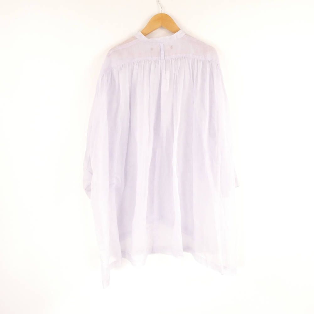 suzuki takayuki スズキタカユキ 002241-17 シャツワンピース コットン 七分袖 スタンドカラー チュニック トップ レディース AU3518A60