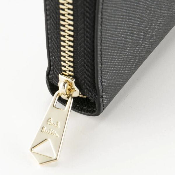  ポールスミス Paul Smith 財布 長財布 ラウンドジップ財布 本皮革 ブラック M 1 A-4778 X-BMULTS 長財布 小物