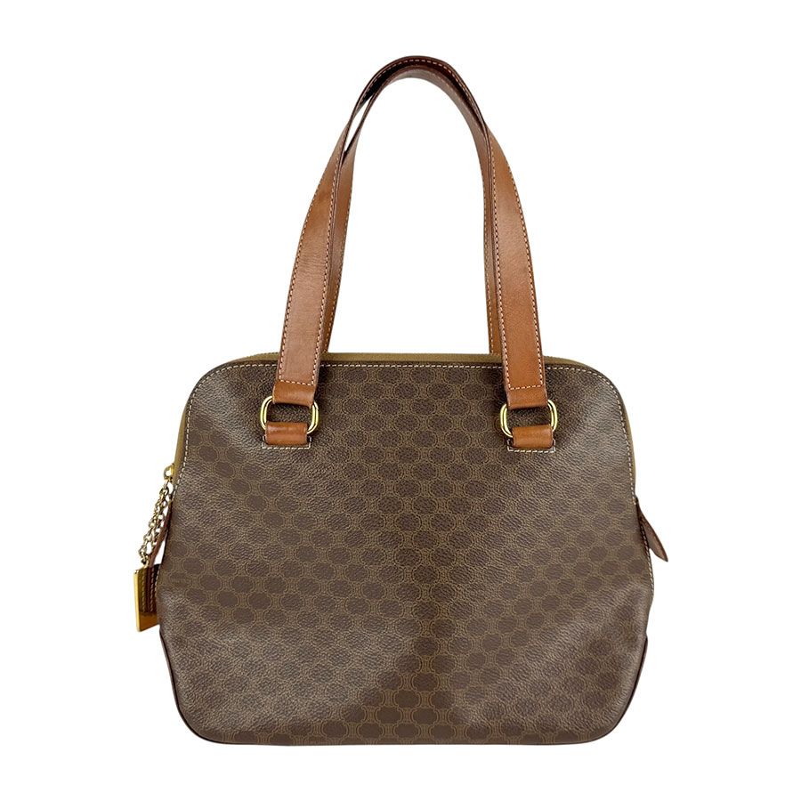 CELINE セリーヌ　マカダム　トップハンドル　チェーン　サークルハンドバッグ セリーヌ CELINE ハンドバッグ マカダム - メルカリ