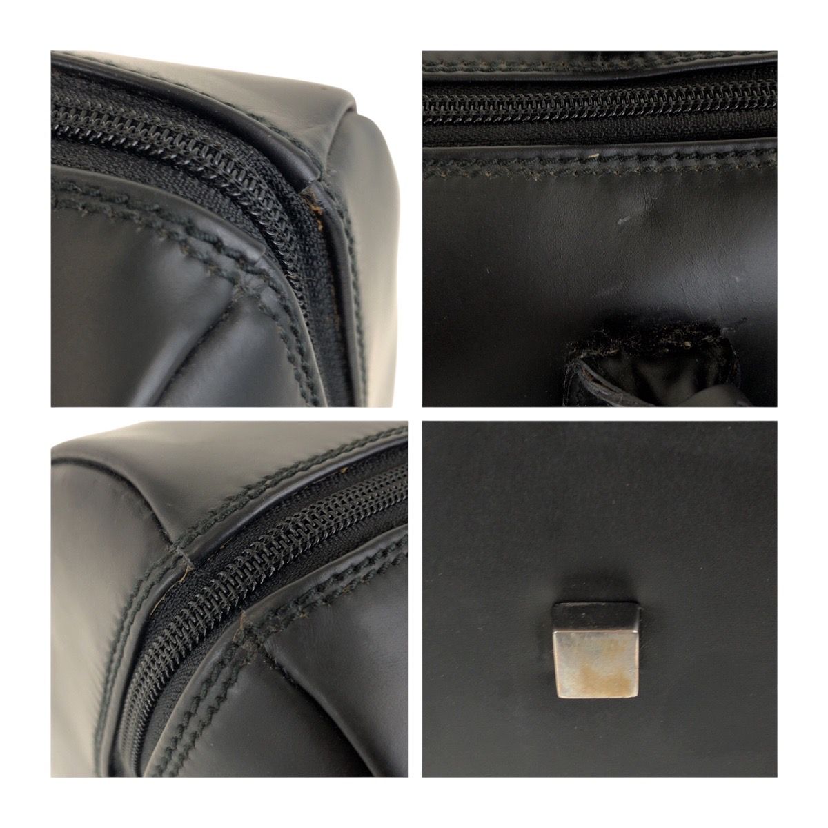 美品 GUCCI グッチ 男女兼用 ブラック 黒 シルバー金具 レザー