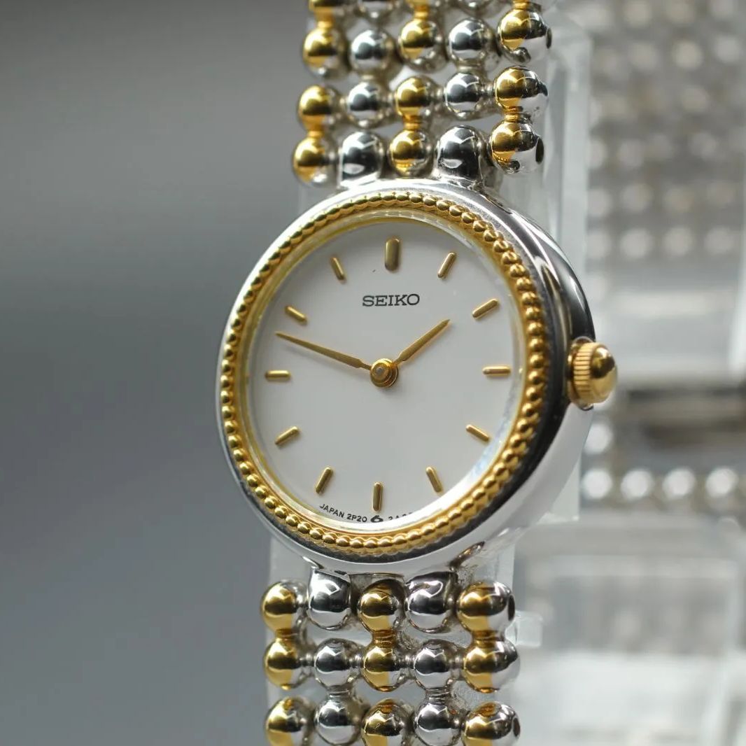美品】✨セイコー SEIKO レディース ゴールド 腕時計 クォーツ ブレス