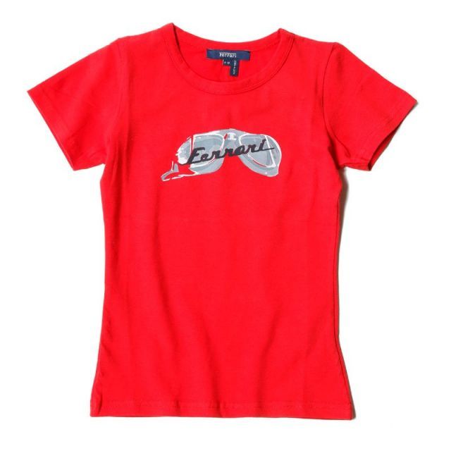 種類4:レッド/9才 フェラーリ Tシャツ ゴールデン キッズ Tシャツ モータースポーツ ウェア Ferrari