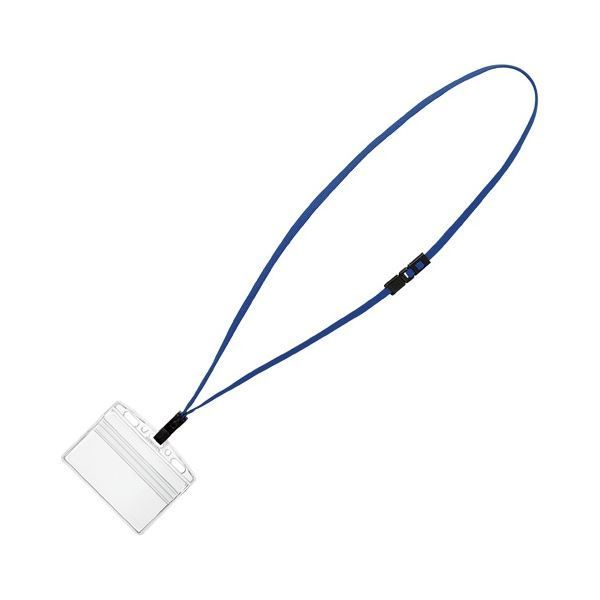 まとめ コクヨ 吊り下げ名札セット カードプロテクトタイプ チャック式 アイドプラス 青 ナフ-SP180B 1セット 10個 ×3セット
