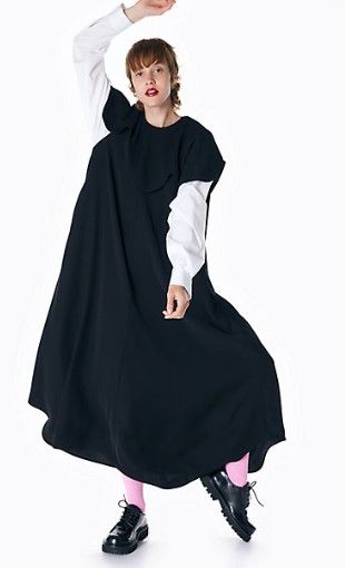 極美品ENFOLD CAPE-SLEEVE DRESS 2024SS