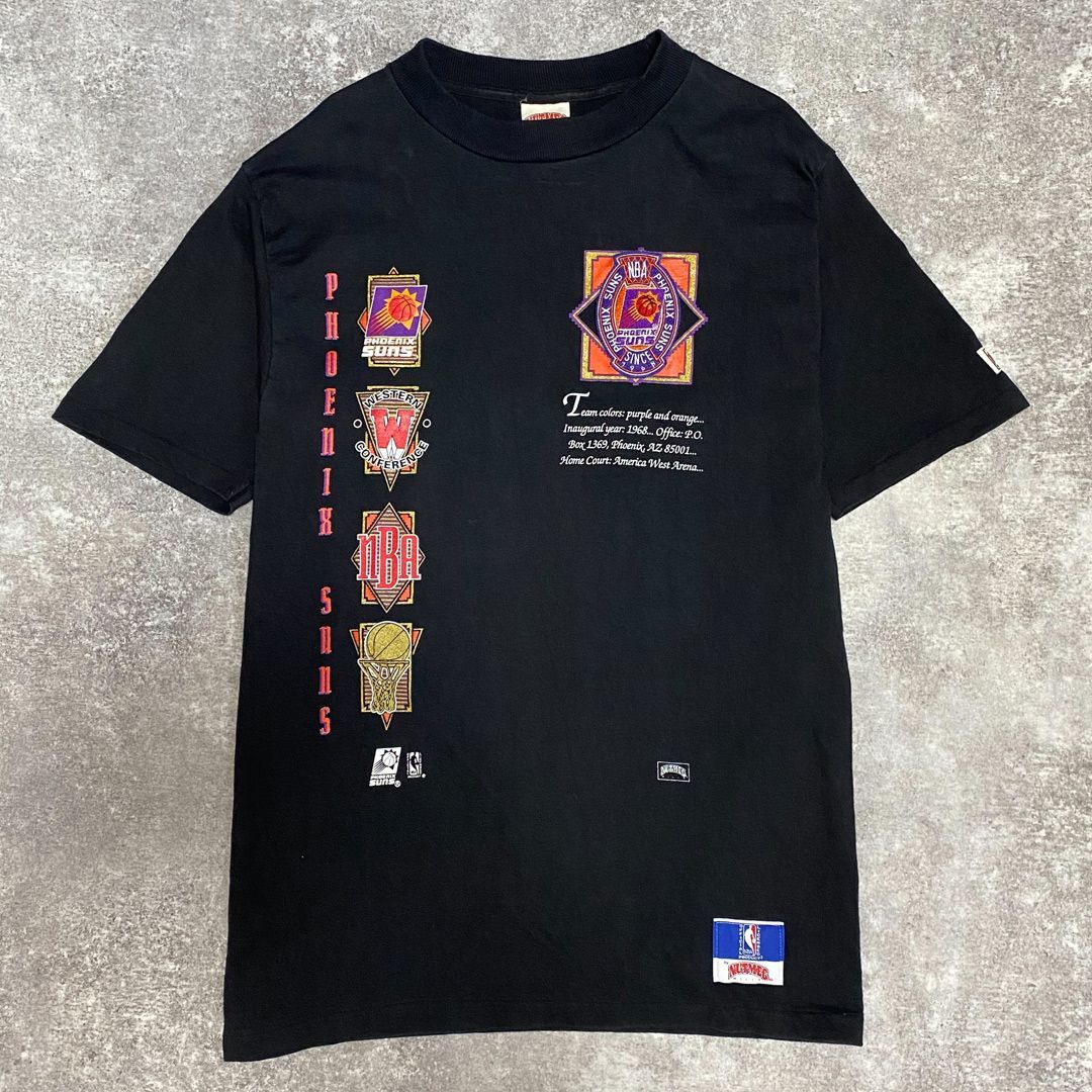 NBA フェニックス・サンズ 90s ロゴワッペン＆プリント Tシャツ NUTMEG