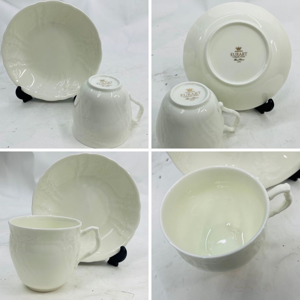 ナルミケーキセットEURARTクリーマーシュガーケーキ皿2枚コーヒーC-S2個セット