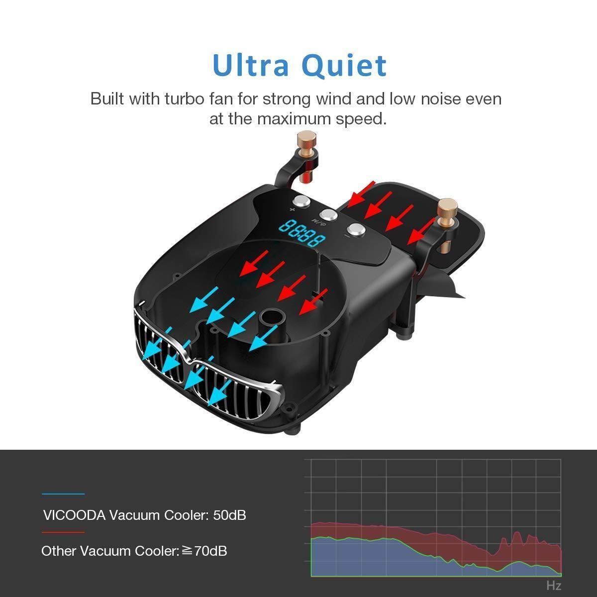 PC冷却ファン 吸引式 ノートパソコン用 ファンスピード調整可能 静音