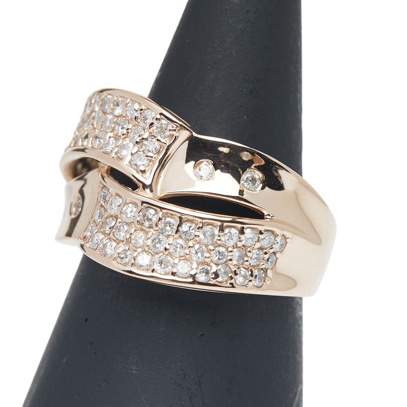 パヴェ K18PG ピンクゴールド レディース 1-0236782