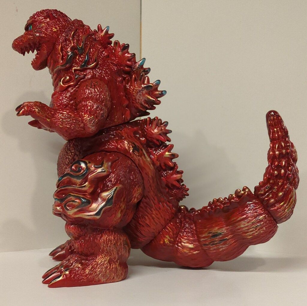 T-BASE GODZILLA VINYL ART BURNING COLLECTION Frog Tree ゴジラ対