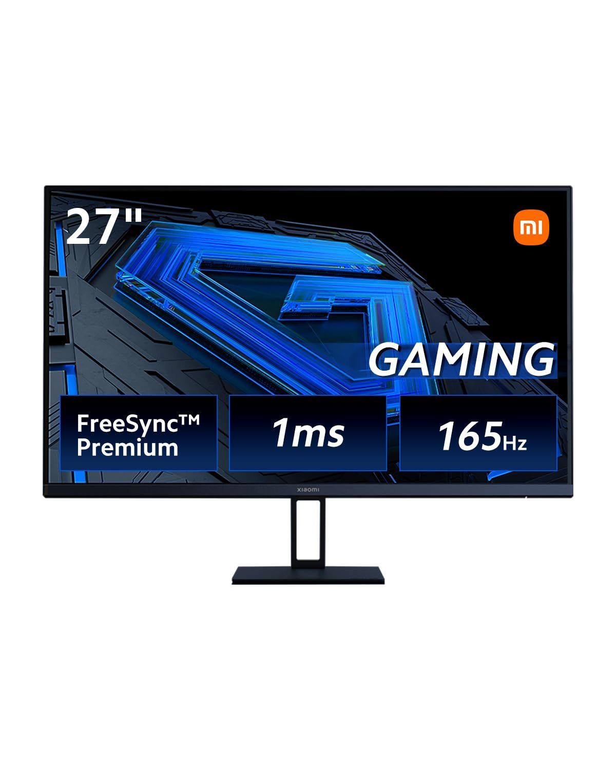 【在庫処分】FreeSync Premium/Fast 1ms 165Hz IPS/DisplayPort 27インチ ディスプレイ 角度調節 モニター ブルーライト G27i ゲーミングモニター VESAマウント対応 Xiaomi