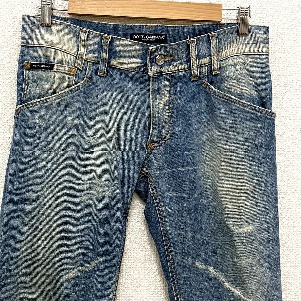 anc ドルチェ&ガッバーナ DOLCE&GABBANA パンツ 44 青系 G309TD/G8112