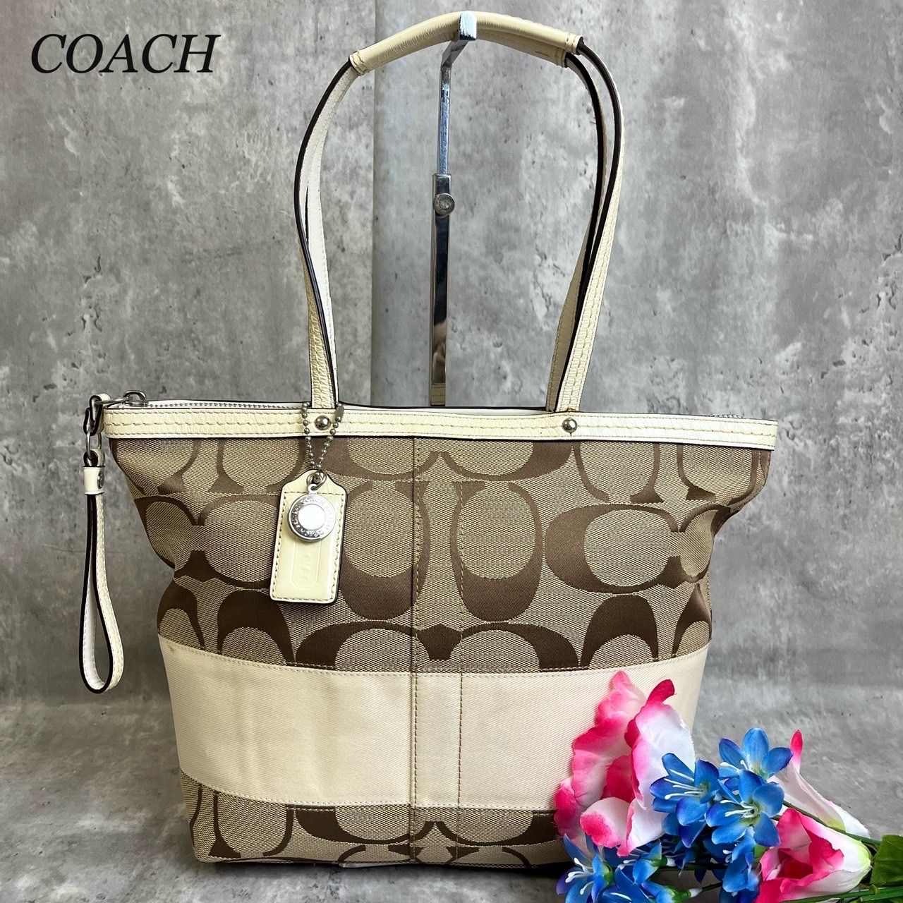 ✨良品✨ COACH コーチ トートバッグ ハンドバッグ シグネチャー