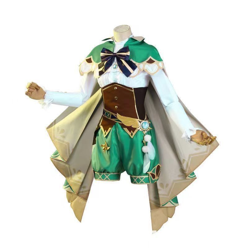 原神 モンド 風神(ふうじん) バルバトス ウェンティ コスプレ衣装 豪華