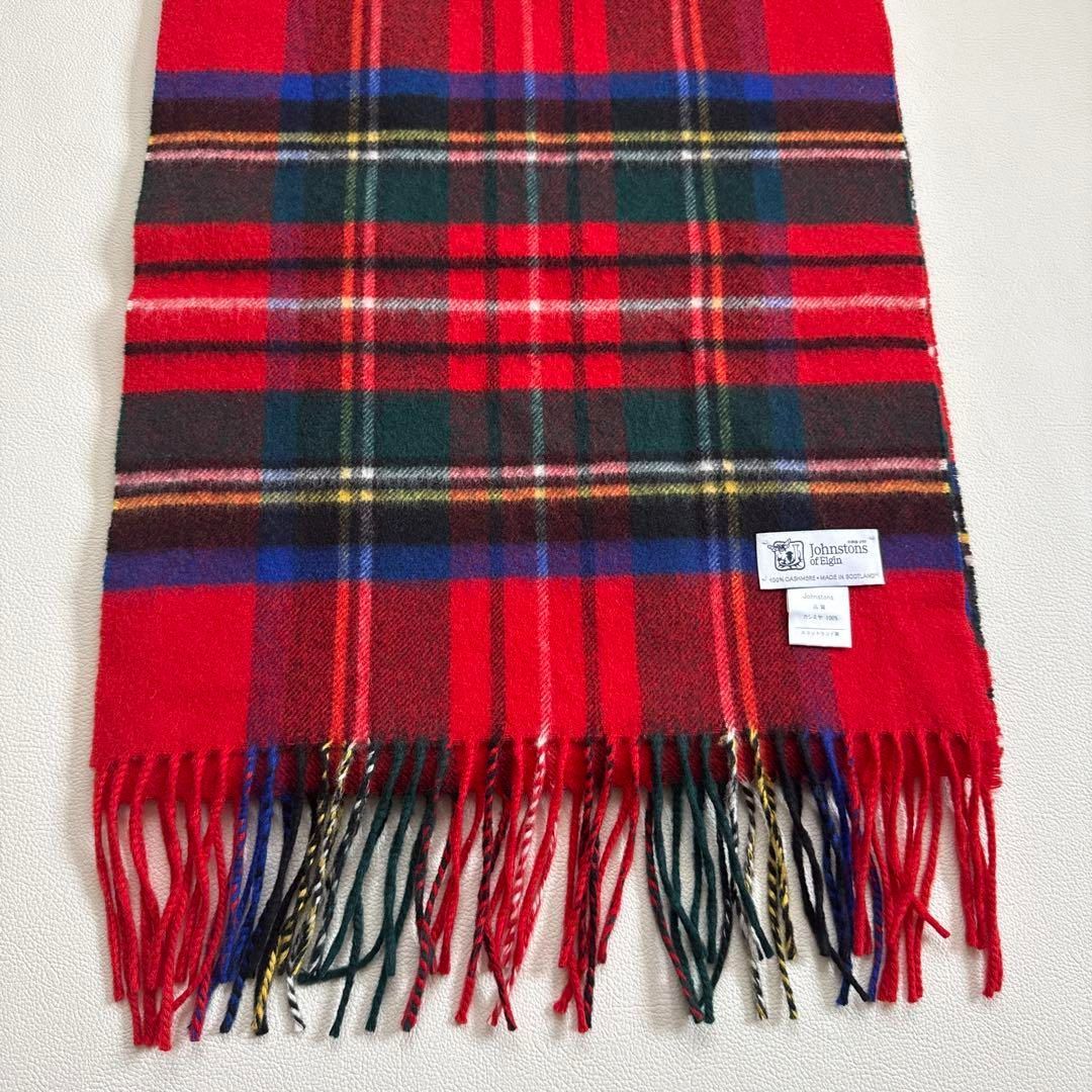 美品 ジョンストンズ カシミヤ100％ 中判ストール ロイヤルチュワート 美品 ジョンストンズ カシミヤ100％ 中判ストール ロイヤルチュワート