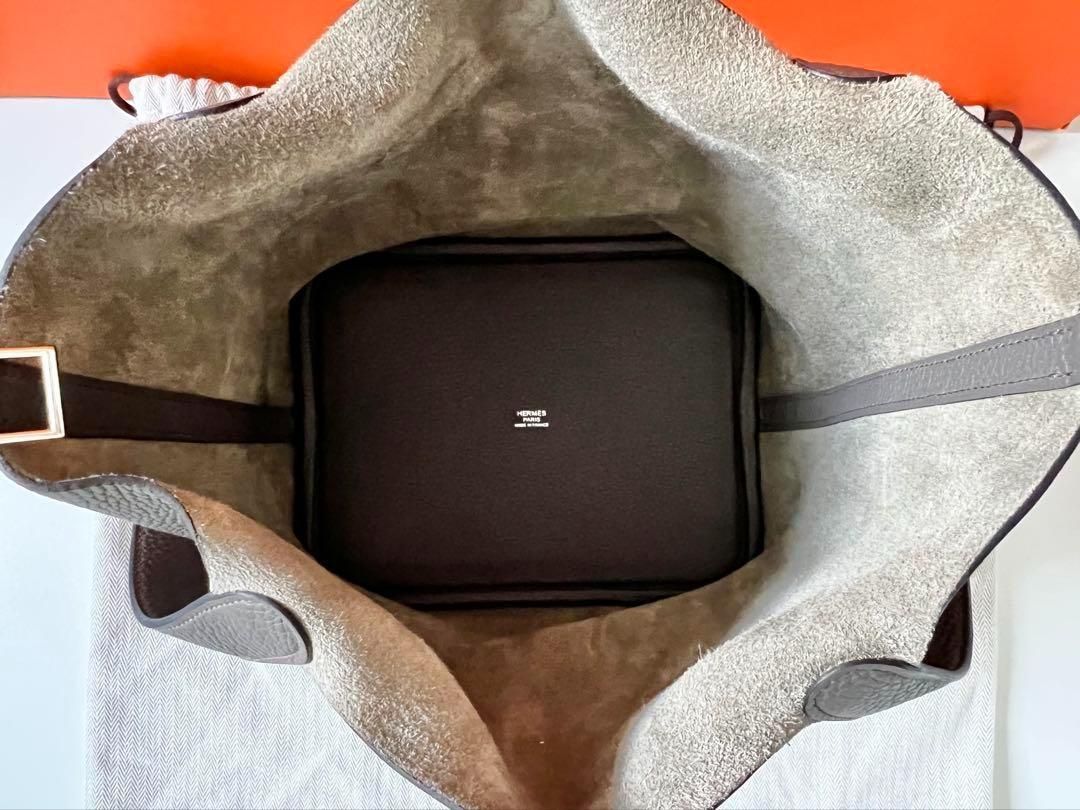 人気カラー！極美品☆エルメス Hermes ピコタンロック MM エタン D刻印