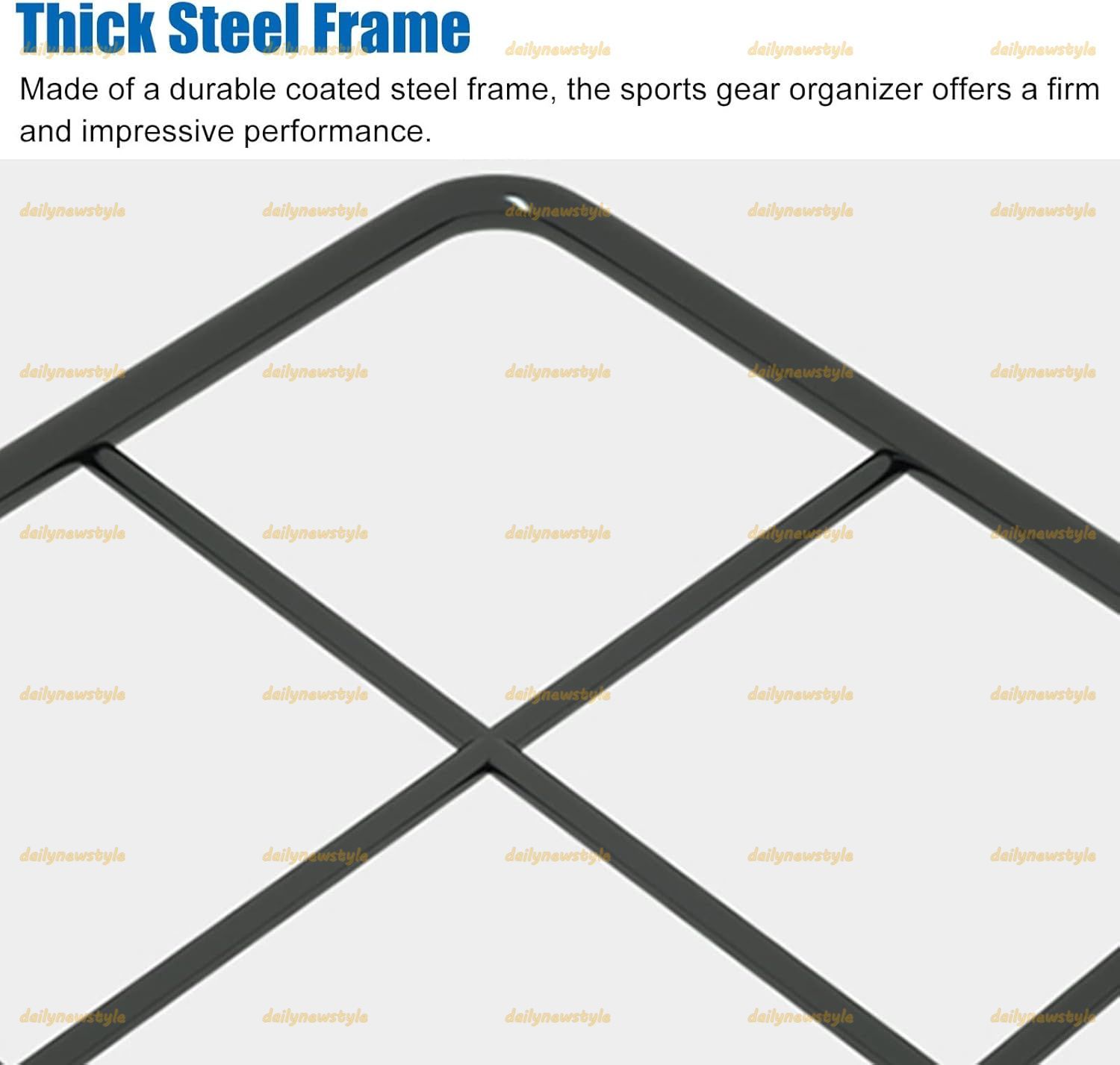人気推薦◆ラケット収納ラック ホームスポーツ用品収納オーガナイザー テニスラケットラック ジム 寝室 学校用 ガレージ収納ユニット くり抜き 金具付属