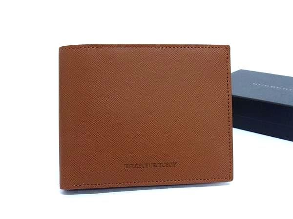 BURBERRY バーバリー レザー 二つ折り 財布 ウォレット 札入れ 小銭入れ レディース ブラウン系 BM7773