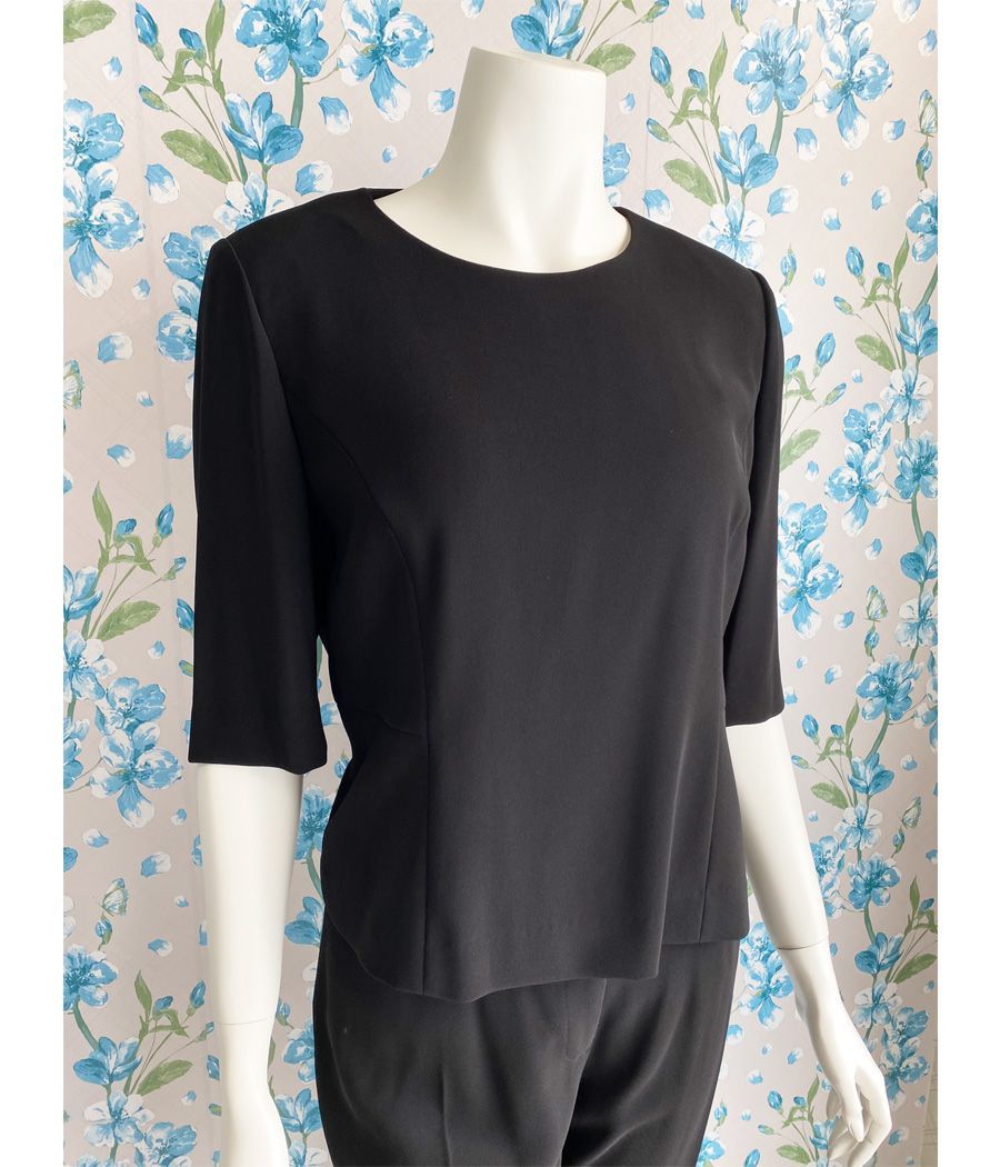 容易な タグ付き 在庫限り ilachic ブラックフォーマルパンツスーツ３点セット 15号サイズ BF0076 一度のみ使用