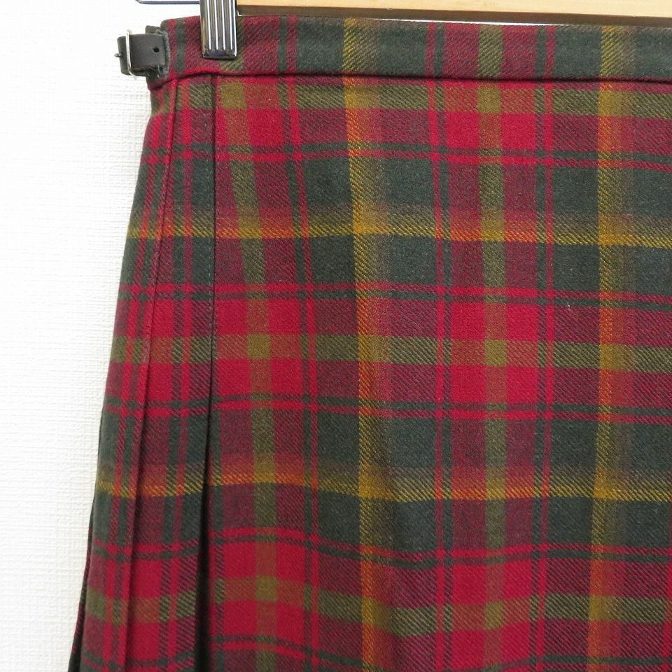 Clan Laird クランレアード ヴィンテージ スコットランド製 巻きスカート タータンチェック x878130i