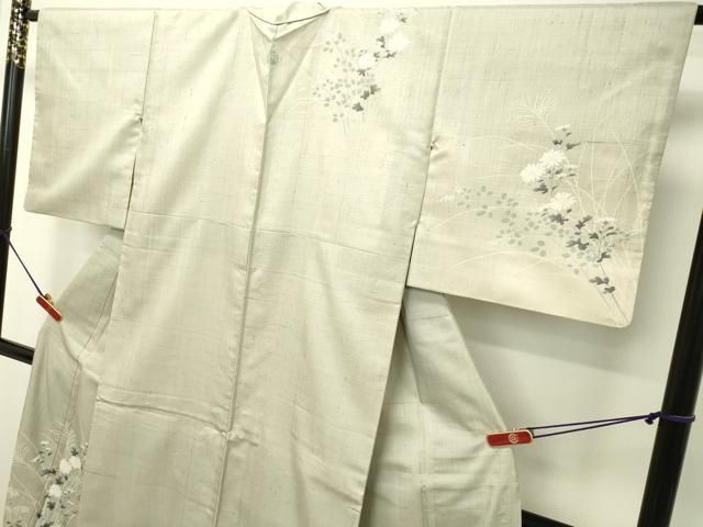 平和屋着物○訪問着 紬地 草花文 正絹 逸品 DAAS2516tw - メルカリ 