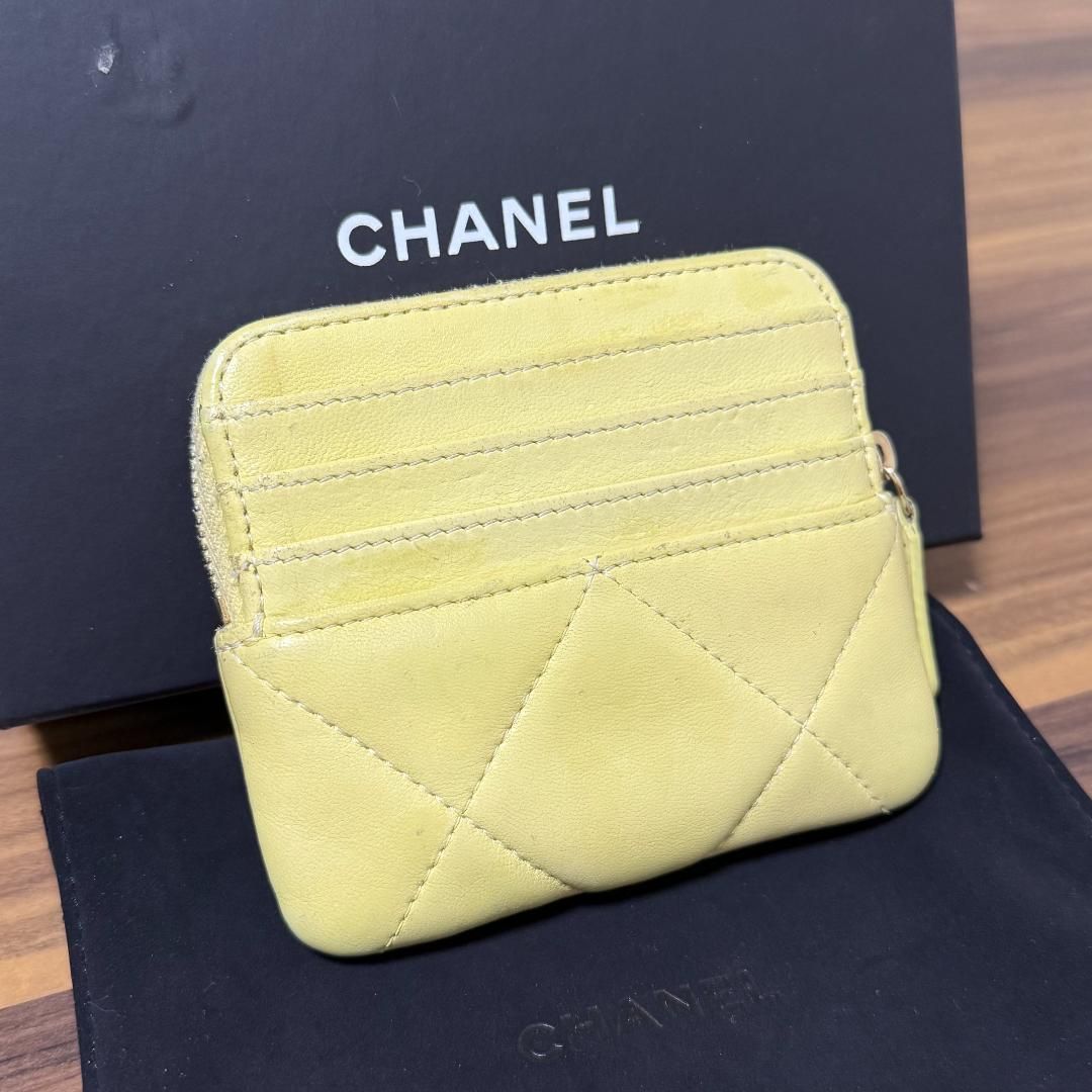 シールあり CHANEL 19 ディズヌフ コインケース ミニ財布 マトラッセ ココマーク