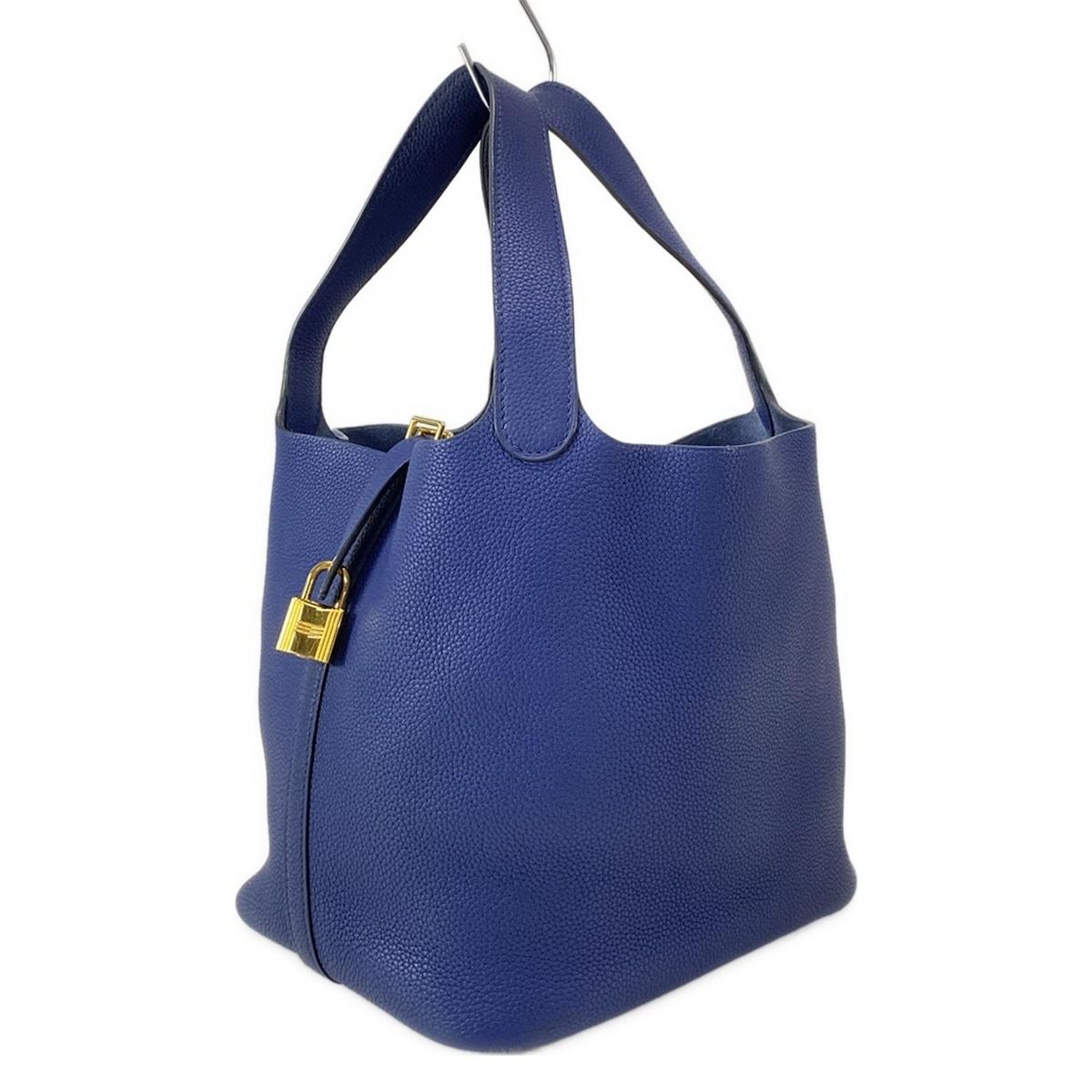 ❤お得なお品❤ピコタンロックMMカザック 紺x緑 ゴールド金具 エルメス