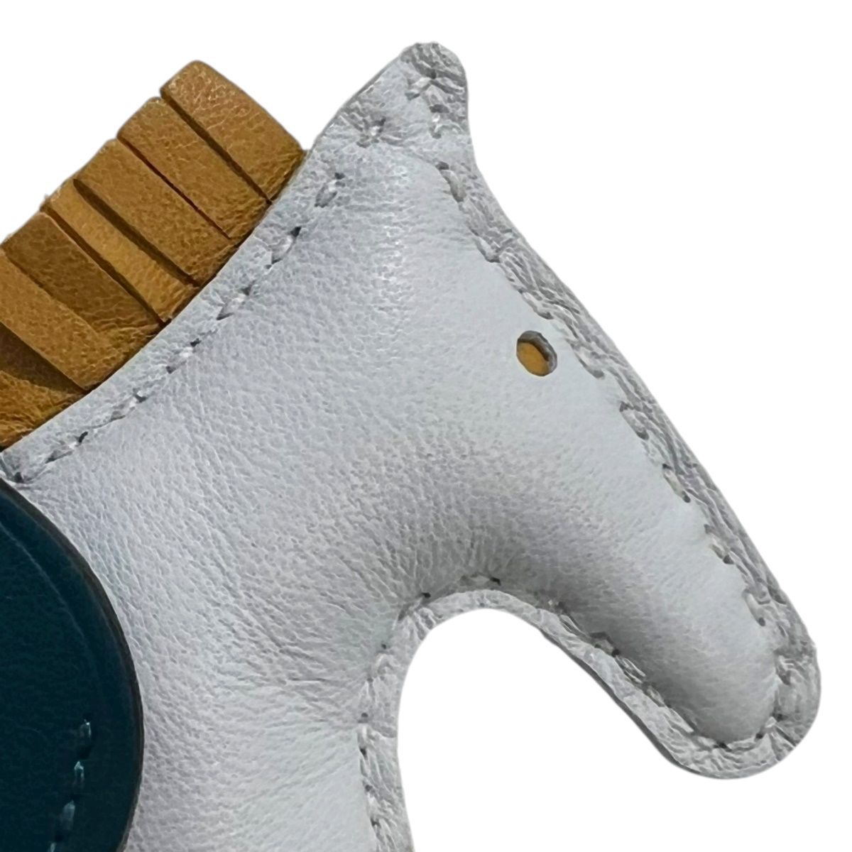 【美品】HERMES ペガサス MM ブルーブリュム Z封印 中古】 HERMES エルメス バッグチャーム Z刻印 ロデオチャーム
