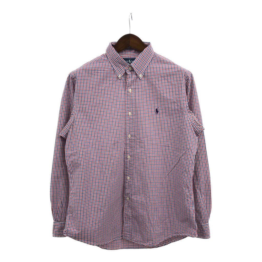 Polo by Ralph Lauren ポロ ラルフローレン ボタンダウンシャツ ワンポイントロゴ チェック マルチカラー (メンズ L) 中古 古着 Q3196