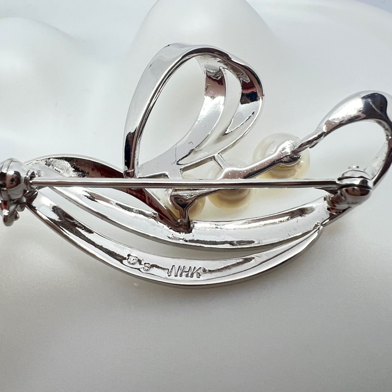 12066 MIKIMOTO ミキモト パール　本真珠　ブローチ　NHK sd1_6fe63d5c697bd69c3805705f40