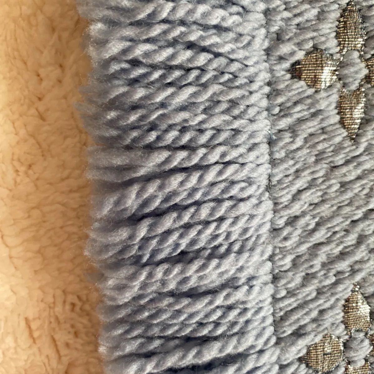 ルイヴィトン エシャルプロゴマニア マフラー シャイン ライトブルー